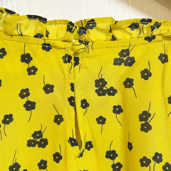 Boden Silk Floral Ruffle Long Sleeve Blouse Size 2 - Picture 6 of 10
